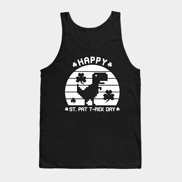 Happy St Patrex Day - St. Patrick's Day Dino (White) Tank Top by yoveon